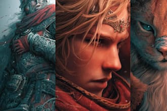 draw fanatsy character art for you
