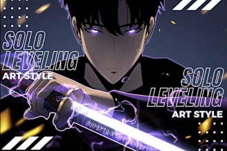 draw your solo leveling manhwa character