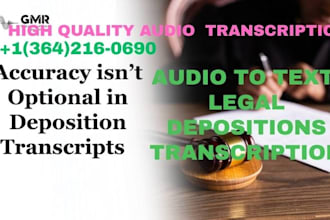 provide quality and accurate transcription of legal files and depositions