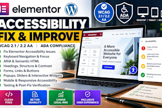 fix elementor accessibility issues for wcag 2 2 and ada compliance