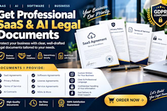 draft liechtenstein saas agreements, privacy policy, gdpr terms and ai contracts