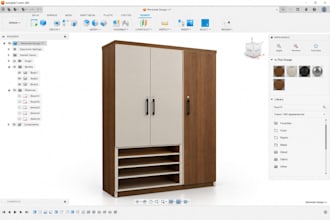 create furniture cad for kitchens, wardrobes and custom cabinetry designs