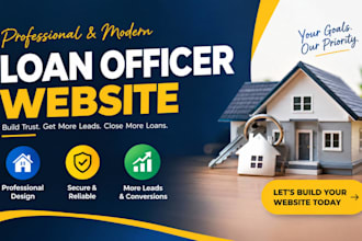 build loan officer website, mortgage website, loan website mortgage loan website