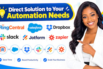 ringcentral salesforce dropbox slack jotform zapier integration automation