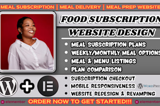 food subscription website, meal subscription website, meal delivery website