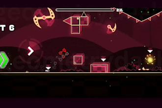 create geometry dash level layout gameplay deco and gd decoration geometry dash