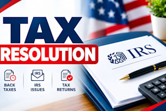 help resolve irs issues, file back taxes and late tax returns