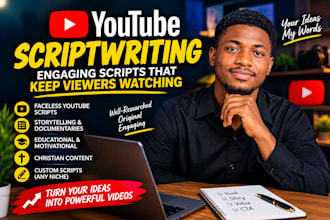 write engaging youtube scripts for faceless channels