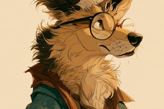 draw custom furry art, fursona, anthro character, or furry illustration