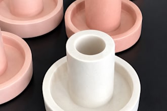 design a professional jesmonite mold for trays, vessels and decor