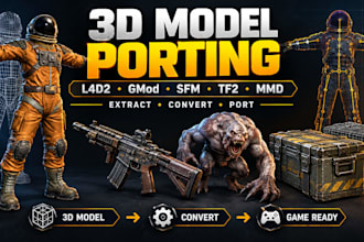 extract and convert 3d models to l4d2, gmod, sfm, tf2, or mmd