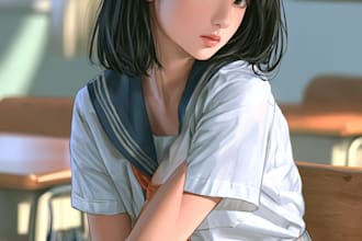 anime manga character illustration