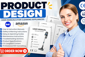 write ce compliance cleaning appliance manual for bol and amazon products