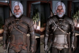 create custom skyrim mod armor weapons and 3d models