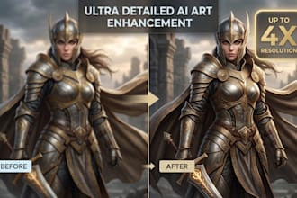upscale, fix, and enlarge your low res or ai images 4x
