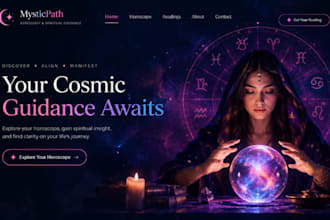 design wix astrology website horoscope website psychic website spiritual website