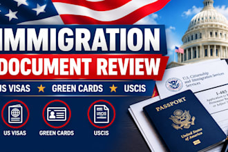 review your US immigration documents and provide legal guidance