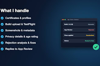 publish your app to the app store and fix review rejections