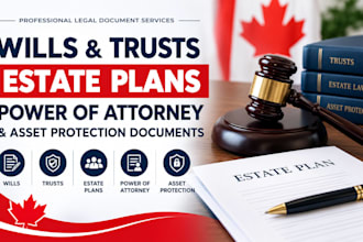draft wills trusts estate plans power of attorney and asset protection documents