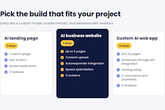 build an ai powered website, ai web app