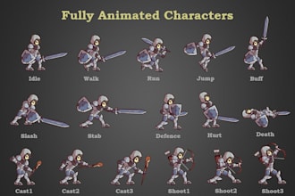 create 2d game character animations and sprite sheets in spine 2d
