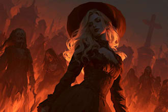 draw or horror character illustration