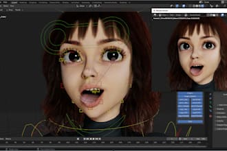 create custom 3d vtuber avatar vrm model with face tracking, anime vrchat avatar