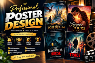 design eye catching graphic and custom posters design