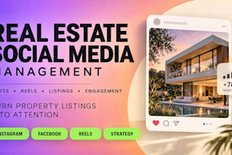 manage social media for real estate and property businesses
