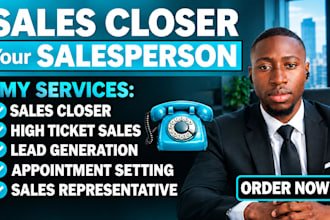 sales closer b2b sales representative salesperson commissioned based sales lead