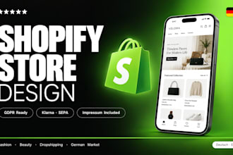 build shopify store design shopify website and shopify dropshipping store