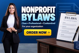 prepare professional nonprofit bylaws and organizational documents