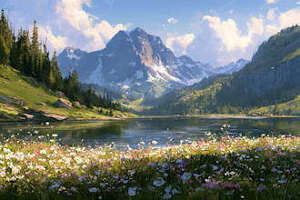 landscape illustration and concept art