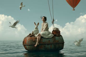 do photo manipulation, composition, and graphics