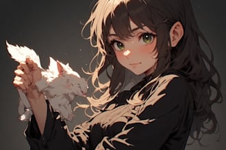 draw cartoon style illustration