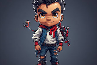 design a custom cartoon character, mascot, or