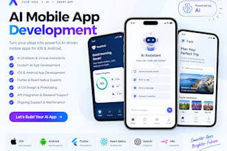 develop ai mobile app for android ios flutter react native