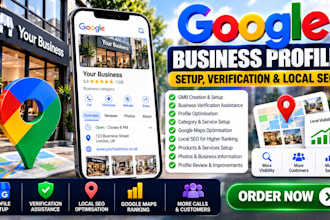 setup gmb google business profile listing business verification local SEO