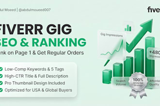 do fiverr gig SEO and optimization to boost your orders