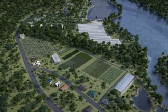 produce 3d printable terrain, 3d sketchup revit terrain model from dwg drawing