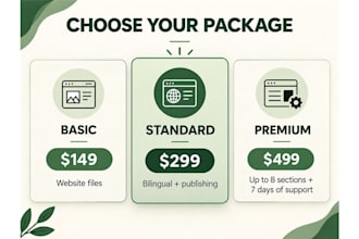 build a bilingual local business landing page with whatsapp