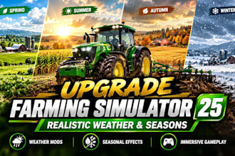transform farming simulator 25 into realistic farming simulator gamplay