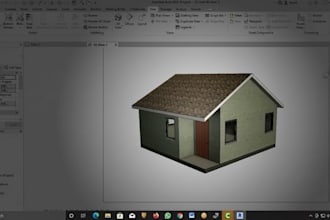 convert cad PDF sketches to revit bim model for architectural bim plans