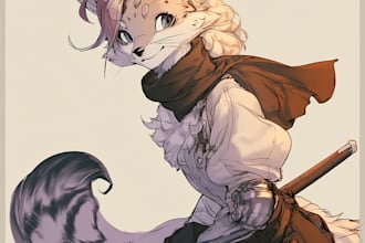 draw your reference sheet, furry and humans