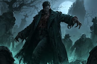 draw horror character illustration