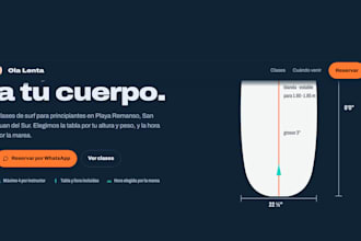 una landing page moderna y adaptada a celular para tu negocio