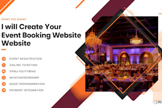create event registrationevent online booking website event whatsapp booking