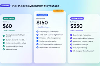 deploy web app or ai app to the cloud, AWS deployment, vercel, azure