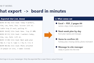 convert your whatsapp group chat export into an excel attendance report