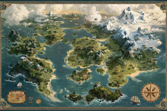 draw a custom map illustration